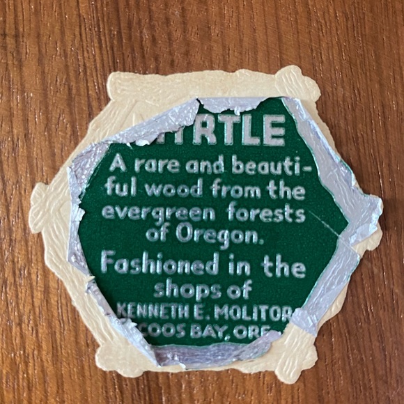 Pair of Vintage Myrtle wood Candlestick holders - Picture 6 of 6